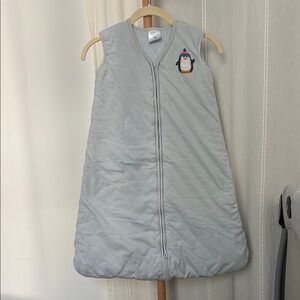 Halo Blue Quilted Sleep Sack with Penguin Appliqué - size L